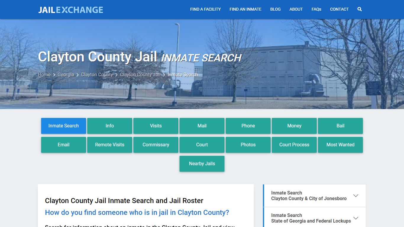 Inmate Search: Roster & Mugshots - Clayton County Jail, GA